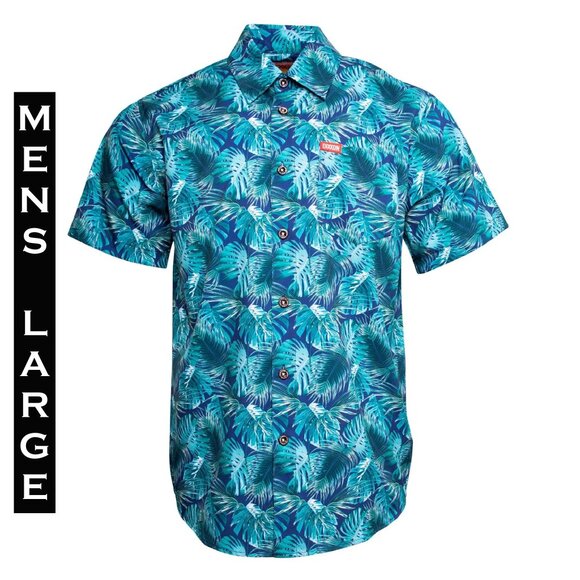 DIXXON FLANNEL - HILO SS Party Shirt  - Men's Large - Hawaiian Aloha Tropic… - Picture 1 of 8